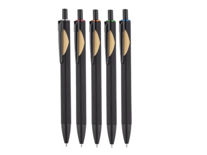 Printek3D kovová propiska s bambusovým prvkem - barevný laser