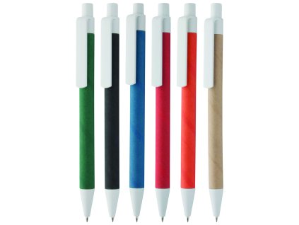 Printek3D ekologické kuličkové pero z recyklovaného papíru - bílé doplňky