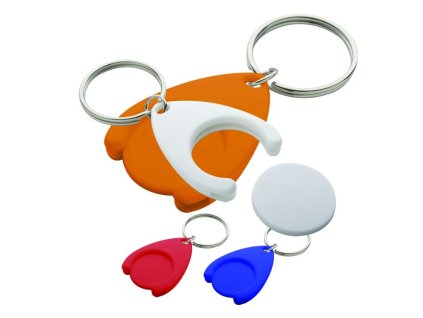 Printek3D plastový přívěšek na klíče s žetonem do nákupních vozíků