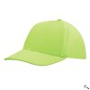 Printek3D kšiltovka 6 panelů s plátěným vzhledem a síťovinou - zelená