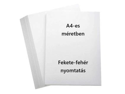 A4 fekete fehér