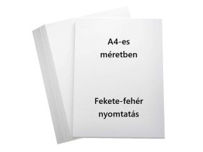 A4 fekete fehér
