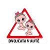 samolepy dítě v autě vč dvojčat 03