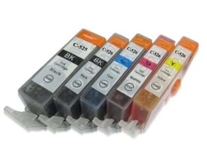 Canon PGI-525BK / CLI-526BKCMY, multipak, kompatibilní cartridge