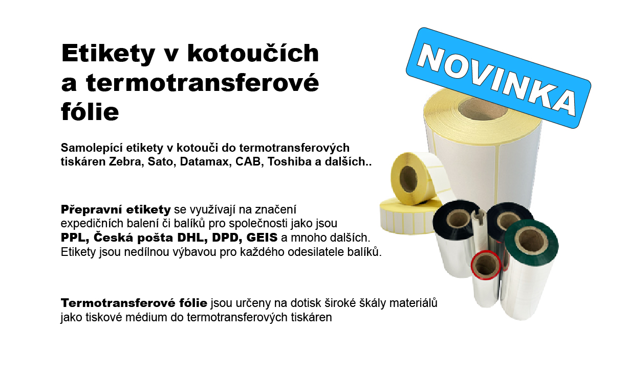 Etikety v kotoučích a TTR