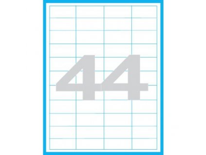 48,5x25,4 mm print etikety samolepici etikety 44 ks