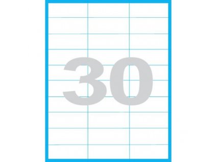 70x29,6 mm print etikety samolepici etikety