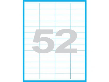 52,5x21,2 mm print etikety samolepici etikety 52 ks