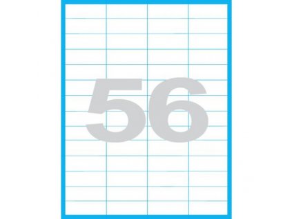 52,5x21,2mm print etikety samolepici etikety 56 ks