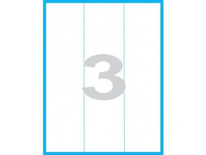 70x297 mm print etikety samolepici etikety