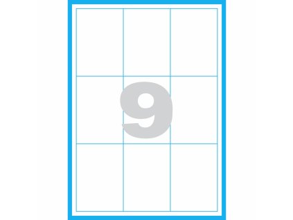 66x95 mm print etikety samolepici etikety
