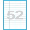 52,5x21,2 mm print etikety samolepici etikety 52 ks