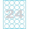 kruh 40 mm print etikety samolepici etikety