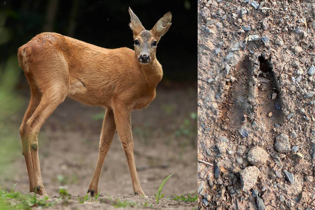 Jak vypadá stopa srnky a co z ní lze vyčíst?