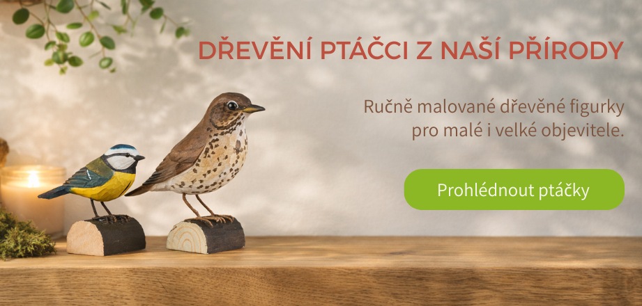 Nová kolekce vyřezávaných ptáčků