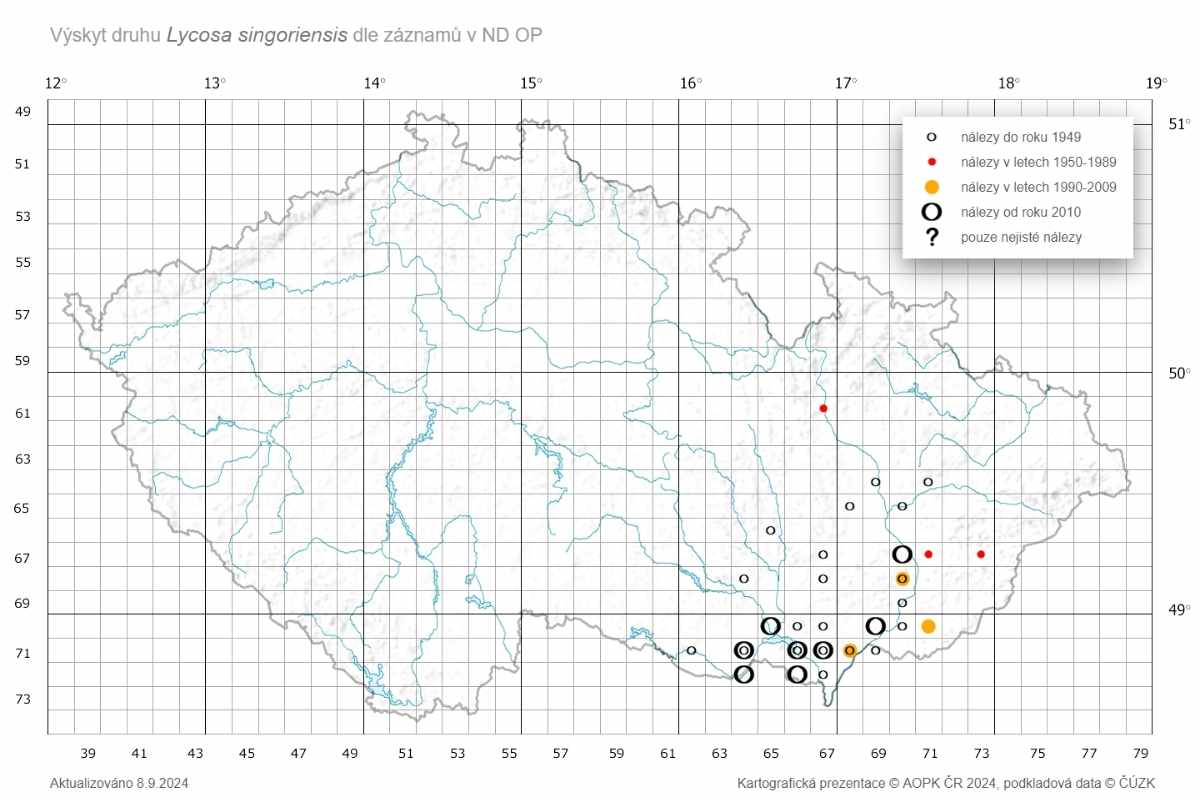 nejvetsi-pavouk-v-cr-slidak-tatarsky-mapa-rozsireni