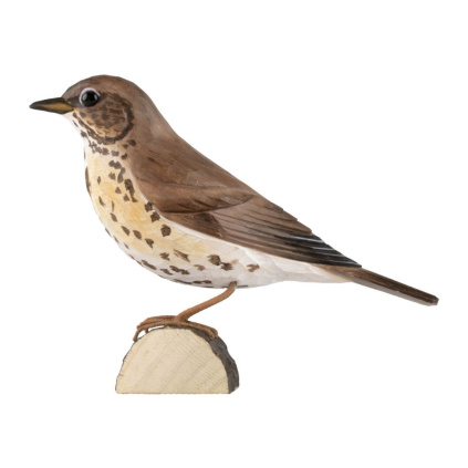 vyrezavany dreveny ptacek drozd zpevny 3