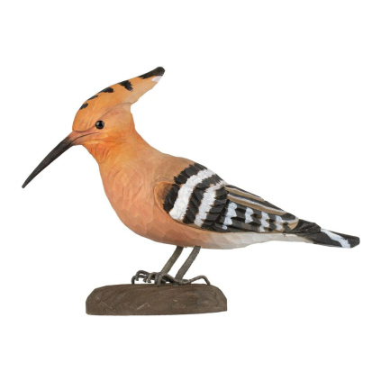 vyrezavany dreveny ptacek dudek chocholaty