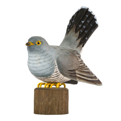 vyrezavany dreveny ptacek kukacka obecna