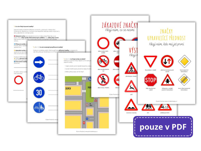 Dopravni znacky pro deti pracovni list v pdf