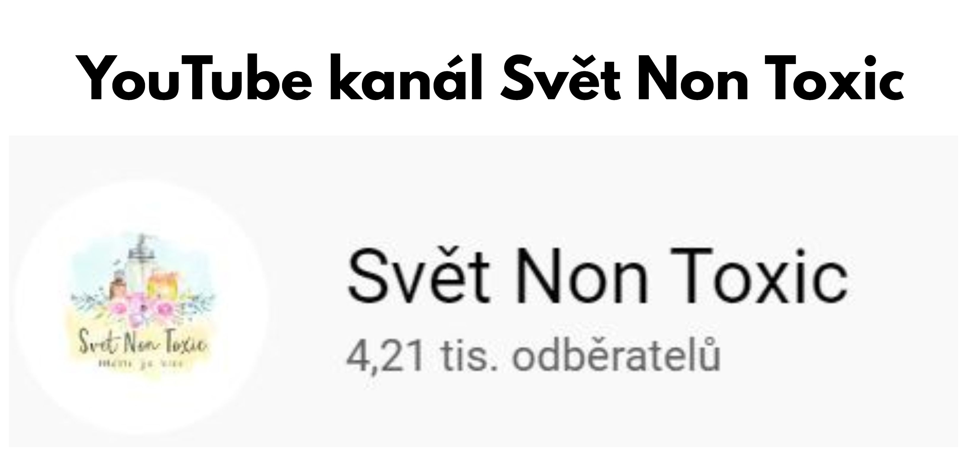 Youtube kanál Svět non toxic