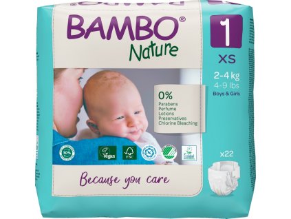 Bambo Nature 1, 2-4kg, 22ks