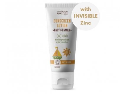 Wooden Spoon Baby & Family SPF 30 opalovací mléko pro děti a rodinu