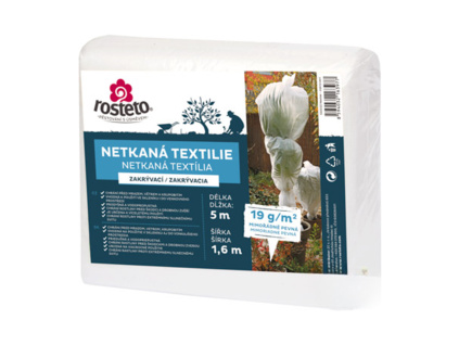 Netkaná textilie - bílá 19g šíře 5 x 1,6 m