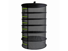 Sušící síť, průměr 60 cm, 6 pater, se zipy, černá