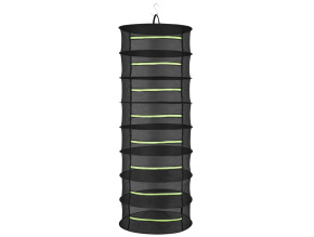 Sušící síť, průměr 90 cm, 8 pater, se zipy,černá