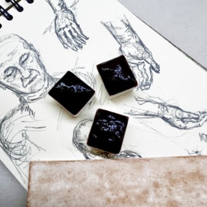 Avokádo - červeno-hnědá akvarelová barva 2ml