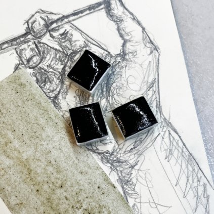 Černý bez - khaki akvarelová barva 2ml