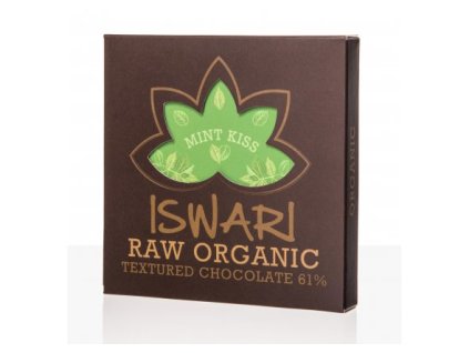 ISWARI ČOKOLÁDA MINT KISS BIO RAW 75 g