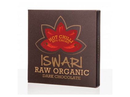 ISWARI ČOKOLÁDA HOT CHILLI 80 % BIO RAW 75 g