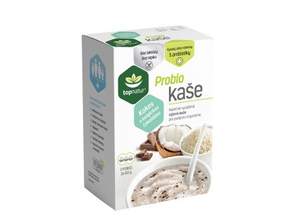 Probio kaše kokos s belgickou čokoládou 3x60g TOPNATUR