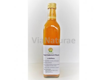 Rakytníková šťáva s dužinou 500ml NATURAL JIHLAVA