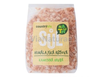 Sůl himálajská růžová hrubá 500 g COUNTRY LIFE