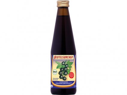 Bio šťáva z černého rybízu Beutelsbacher 0,33 l