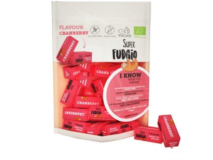 Bio Veganské karamely - brusinka 150g, min. trv. 19.2.2019