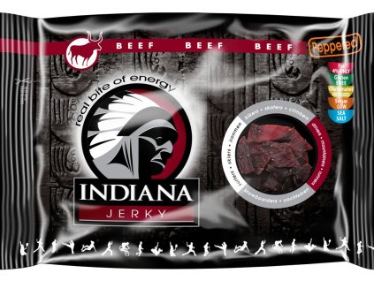 Indiana Jerky Hovězí Peppered 100g