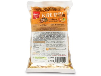 Křupavé musli s kurkumou a pomerančem 300g