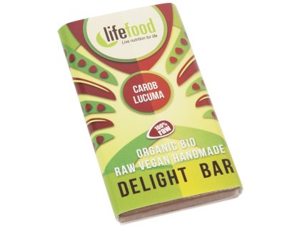 Bio Lifefood mini čokoládka karobová s lucumou 15g