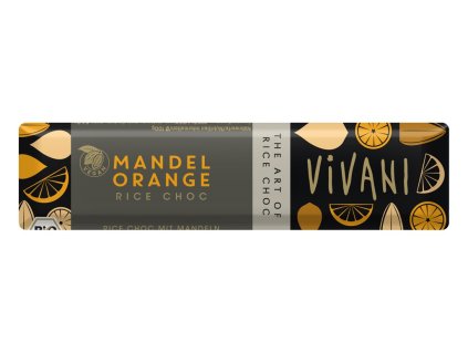 Bio tyčinka Čoko s rýžovým mlékem, mandlemi a pomerančem 35g