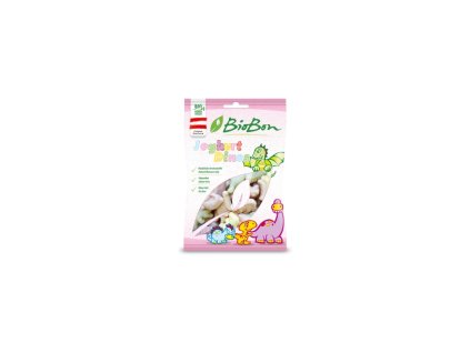 Bio gumové bonbony Jogurtoví dinosauři 80g