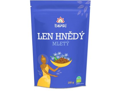 Bio Len hnědý - mletý 250g