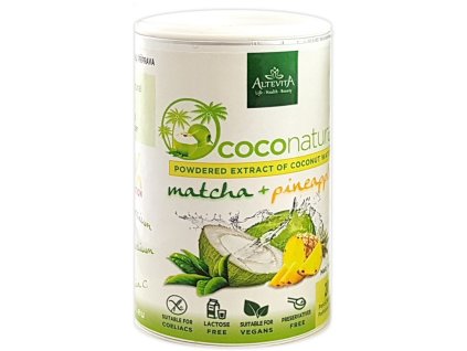 Coco natural 140g Tubus Matcha-Pineapple - instantní kokosová voda