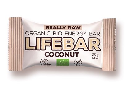 Bio tyčinka Lifebar kokosová RAW 25g