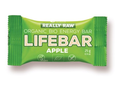 Bio tyčinka Lifebar jablečná RAW 25g