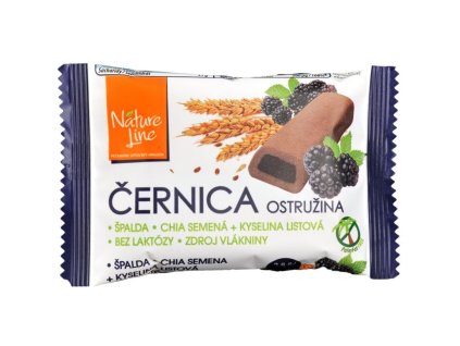 Celozrnné sušenky s ostružinovou náplní 50g