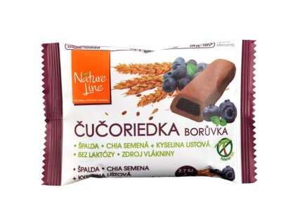 Celozrnné sušenky s borůvkovou náplní 50g